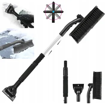 Autoškrabka GXLAIHLY Škrabka na okna s otočným kartáčem na auto, černá