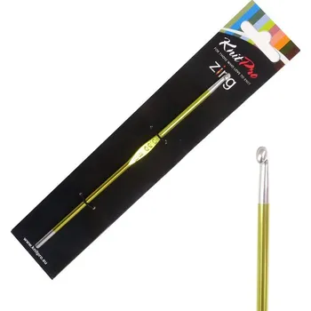 Nástroj na niť a příze Kovový háček Zing KnitPro 3,5 mm