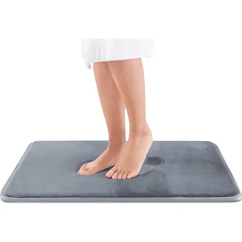 Koupelnová předložka WOLKE SIEBEN Koupelnová předložka z paměťové pěny, protiskluzová – šedá