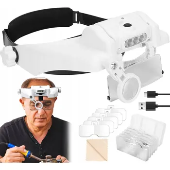 Lupa Lupa Bedee Brýlová lupa náhlavní lupou 14x