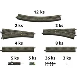 Roco Geoline Sada kolejí s podložím a příslušenstvím pro digitální startovací sady - 51250
