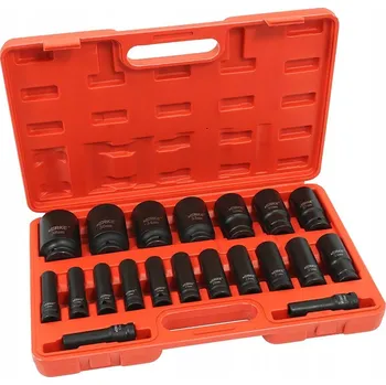 Gola hlavice NÁSTRČNÉ KLÍČE RÁZOVÉ 1/2" PRODLOUŽENÉ SADA RÁZOVÝCH NÁSTAVCŮ 10-38