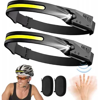 VÝKONNÁ ČELOVKA LED AKUMULÁTOROVÁ REFLEKTOROVÁ COB TURISTICKÁ ČELOVKA