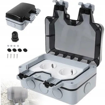 Elektrická zásuvka Bedee Elektrická Zásuvka zásuvka šedá