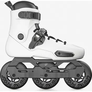 Kolečkové brusle OXELO Kolečkové brusle Freeskate Hardboot MFS900 44/45 BÍLÁ|ČERNÁ