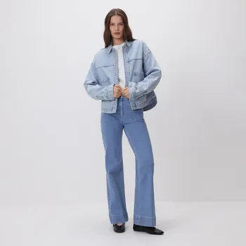 Dámské oblečení Reserved - Džíny flare - modrá - 827IU-05J - 827IU-05J-40