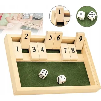 Dřevěná hračka VZDĚLÁVACÍ DŘEVĚNÁ HRA S ČÍSLY TRÉNINK MOZKU PRO DĚTI I DOSPĚLÉ