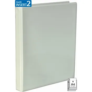 Bantex/Elba Bantex, prezentační pořadač A4, 4 kroužkový, s průhlednou kapsou Šířka hřbetu: 3 cm