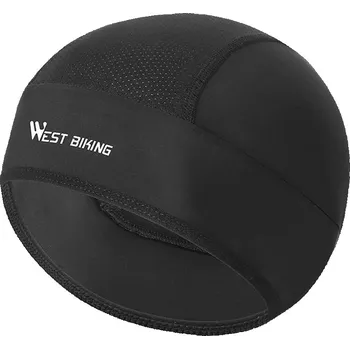 Čepice WEST BIKING Cyklistická čepice na léto s UV ochranou ČERNÁ