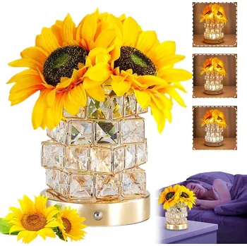 Lampička STMÍVATELNÁ LAMPA SŁONECZNIK - DEKORACE DO DOMU, DÁREK PRO MAMINKU A MANŽELKU