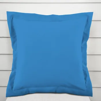 Povlak na polštářek Bavlněný povlak na polštář s lemem Moni MO-075 Modrý 50 x 60 cm