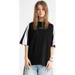 Reporter Young | Dívčí černé OVERSIZE tričko s kontrastními vsadkami a nápisem „Persist“ - Barva ČERNÁ, Velikost 170 261-0440G-10-100-1