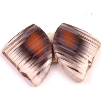 Přírodní kámen Exkluzivní párové kabošony Sumatra Achát č.P770 (24x17x5mm)