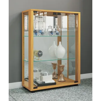 Ložnice VCM Stojací vitrína Sintalo se zrcadlem, buk 486944