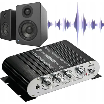 Hi-Fi Zesilovač WZMACNIACZ AMPLITUNER DŹWIĘKU HIFI ST-838 STEREO 20W×2 +45W MINI PŘEHRÁVAČ