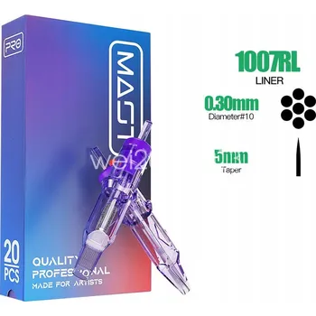 Tetování MAST Cartridge na tetování 1007RL Jehly 0,30 LINER