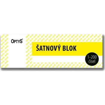 Optys 1280zl šatnový blok žlutý 14,5 x 5 cm 200 listů