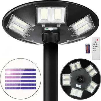 Venkovní osvětlení SOLÁRNÍ LAMPA ZAHRADNÍ ULICE LAMPA UFO S ČIDLEM SOUMRAKU A DÁLKOVÝM OVLÁDÁNÍM 2000W