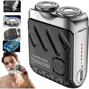 PŘENOSNÝ ELEKTRICKÝ HOLICÍ STROJEK VODĚODOLNÝ PRO POUŽITÍ DOMA I NA CESTÁCH