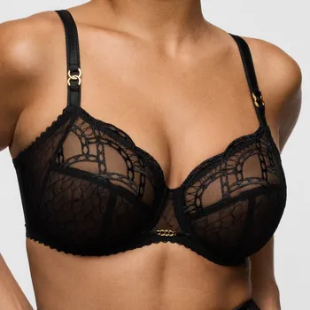 Podprsenka Primadonna - Naica podprsenka vysoká nevyztužená black 85H 0163590