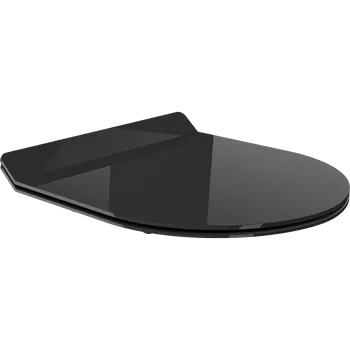 WC sedátko Mexen Lena pomalu klesající deska slim, duroplast, černý lesk - 39242070 WC sedátka