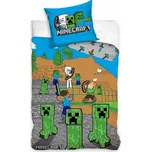 Carbotex dětské povlečení bavlna Minecraft Time to Mine 140x200, 70x90 cm