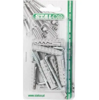 Hmoždinka Hmoždinka s pravoúhlým háčkem, ø 12, STALCO, bal.4 ks