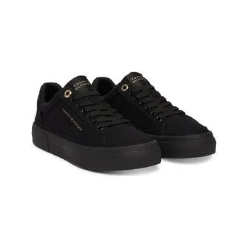 Dámské tenisky Tommy Hilfiger Sneakersy Th Foxing Platform Canvas FW0FW09480 Černá 37