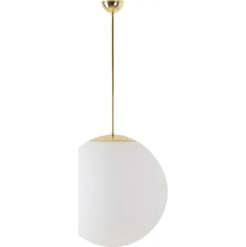 OSMONT ADR45345 ADRIA P4 závěsné skleněné svítidlo mosaz / bílá IP40 40W E27 HF