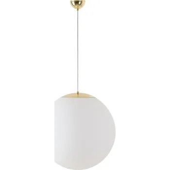 OSMONT ADR45393 ADRIA S4 závěsné skleněné svítidlo mosaz / bílá IP40 40W E27 HF