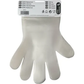 Pracovní rukavice Maxpack L265 Rukavice jednorázové vel.L HDPE (100ks)