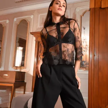 Souprava dámského spodního prádla Halenka LISE CHARMEL (ALJ5155-02), Velikost XS, Barva černá