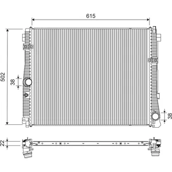 Chladič motoru Chladič, chlazení motoru VALEO 701311