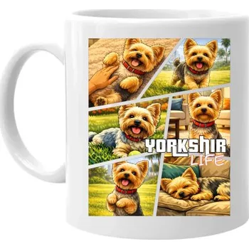 Žertovný předmět Yorkshir Life - hrnek s potiskem- Tričkový.cz