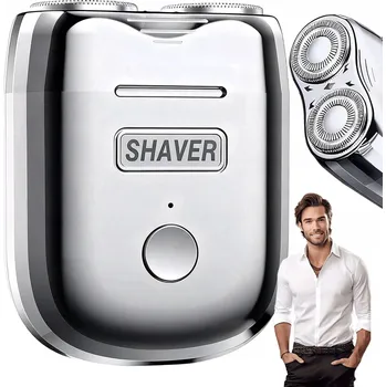 Mini Cestovní Elektrický Holicí Strojek pro Muže s Magnetickou Hlavicí pro Mokré i Suché Holení
