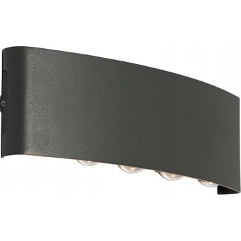 Venkovní osvětlení Venkovní nástěnné svítidlo QAZQA šedé s integrovaným LED zdrojem 11 W