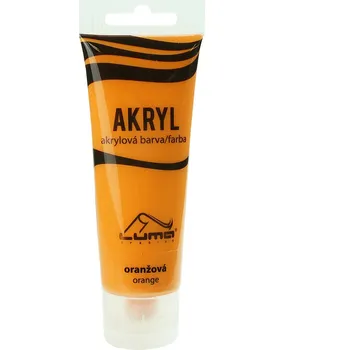 Vodová barva LUMA Akrylová barva 75 ml, oranžová