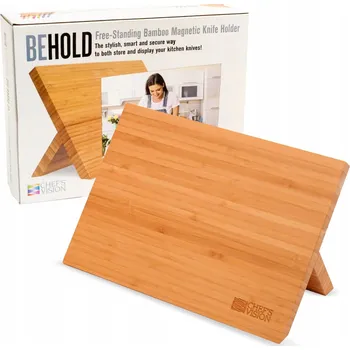 Stojan na nože CHEFS VISION Magnetický Blok na Nože Bambusový Kuchyňský Stojan