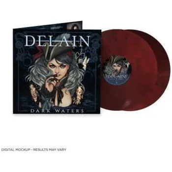 Zahraniční hudba 2LP Delain: Dark Waters CLR | LTD 2024 Coloured Red & Black Marbled Vinyl Limited Indie Edition