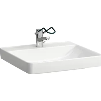 Umyvadlo LAUFEN PRO LIBERTY - umyvadlo (H811950) Barva: Bílá LCC Active (LAUFEN Clean Coat Active), Provedení: S otvorem pro baterii, bez přepadového otvoru, přepadový kanál dole uzavřený