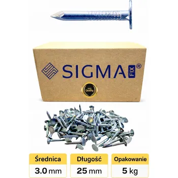 Hřebík Hřebíky lepenkové 3,0x25 mm POZINKOVANÉ balení 5 KG