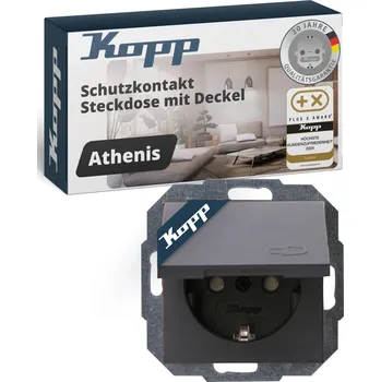 Elektrická zásuvka Elektrická Zásuvka Kopp šedá
