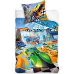 Carbotex dětské povlečení bavlna Hot Wheels Let´s Race 140x200, 70x90 cm
