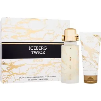Pánský parfém Iceberg Twice Gold dárková kazeta: EDT 125 ml + sprchový gel 100 ml pro muže