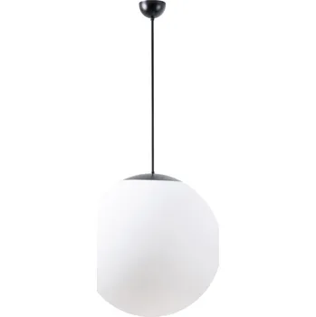 OSMONT ADR45392 ADRIA S4 závěsné skleněné svítidlo černá / bílá IP40 40W E27 HF