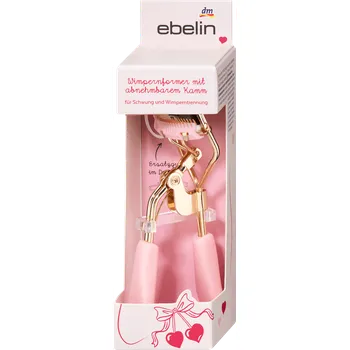 ebelin kleštičky na řasy s odnímatelným hřebínkem Cherry Love