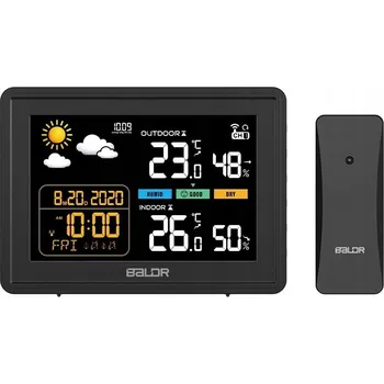 Meteostanice Baldr Bezdrátová meteostanice B0359WST2H2PR LCD + externí senzor