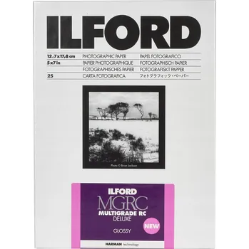 Fotopapír Fotografický papír Ilford MG Deluxe V 13x18 cm / 25 listů, lesklý, černobílý