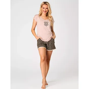 Pánské pyžamo Pyžamo Key LNS 730 A26 cr/r S-XL dámské meruňka L