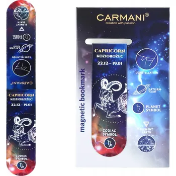 Záložka Carmani, magnetická záložka do knihy - ZNAMENÍ ZVĚROKRUHU/Kozoroh